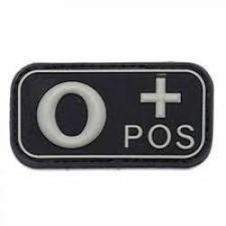 Patch 3D PVC Sanguin O+ Noir (101 Inc)