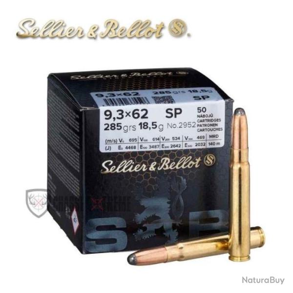 50 Munitions S&B cal 9,3X62 285gr SP