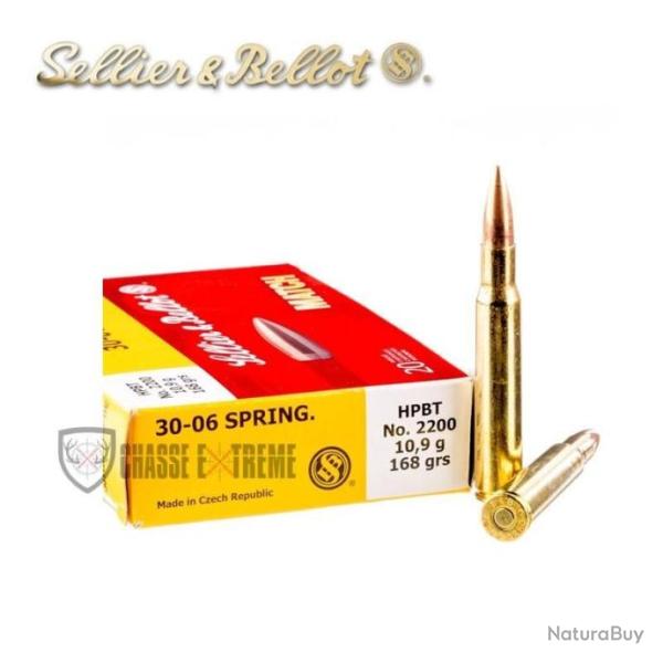 20 Munitions S&B cal 30-06 Spring 168gr HPBT