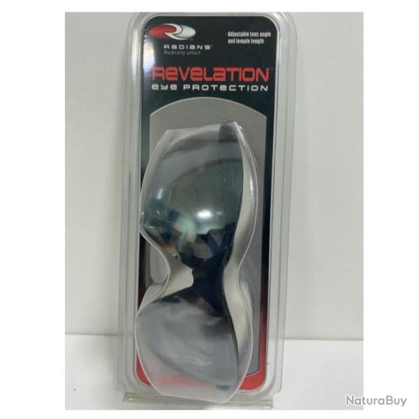 LUNETTE DE PROTECTION POUR LE TIR - RADIANS REVELATION - NOIR ARGENT�