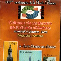 1906-2006 100&egrave;me anniversaire de la charte d'amiens, colloque du centenaire force ouvri&egrave;re