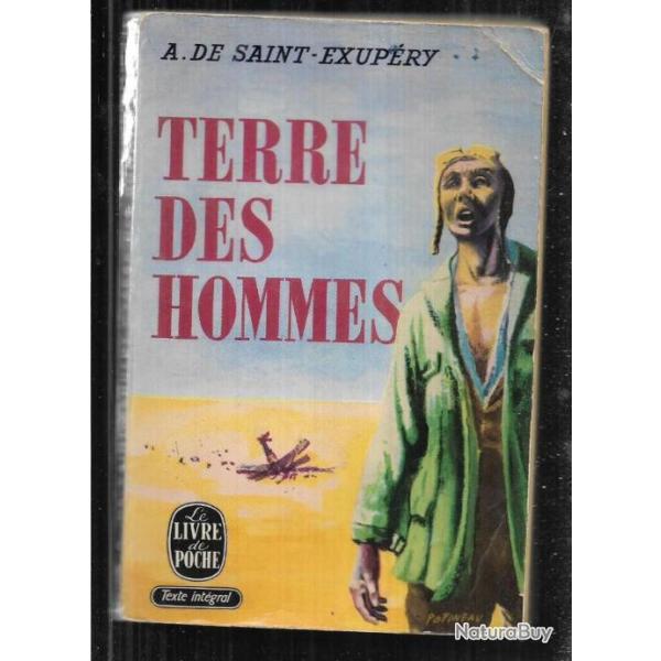 terre des hommes d'antoine de saint-exup�ry , livre de poche , a�ropostale