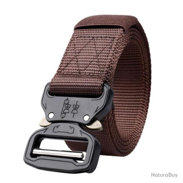 Ceinture militaire � d�gagement rapide papillon - Marron