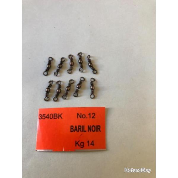 20 �merillon baril 3540 Bk n12. 14 kg noir vmc P�che carnassier
