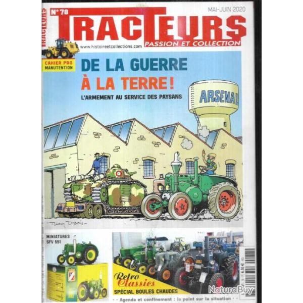 tracteurs passion et collections  78 2020, de la guerre � la terre, tracteurs bauche, caterpillar