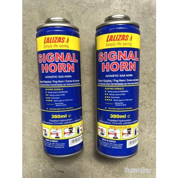 2 recharges de corne de brume