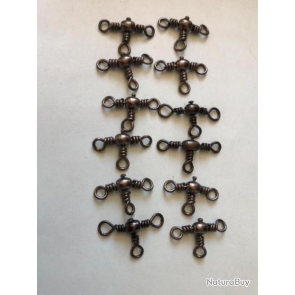 12 pater noster �merillon baril triple 3543 bk n4 . 24 kg noir vmc P�che carnassier