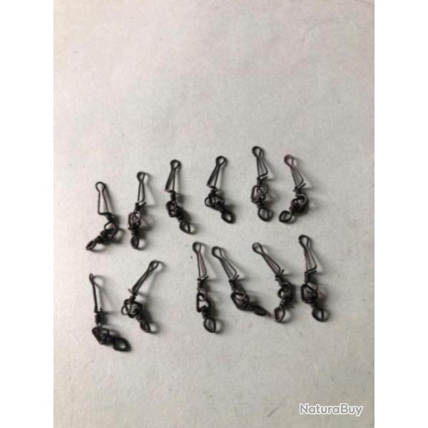 12 agrafe �merillon minus ref 3531 bk noir n1 6 kg  peche carnassier