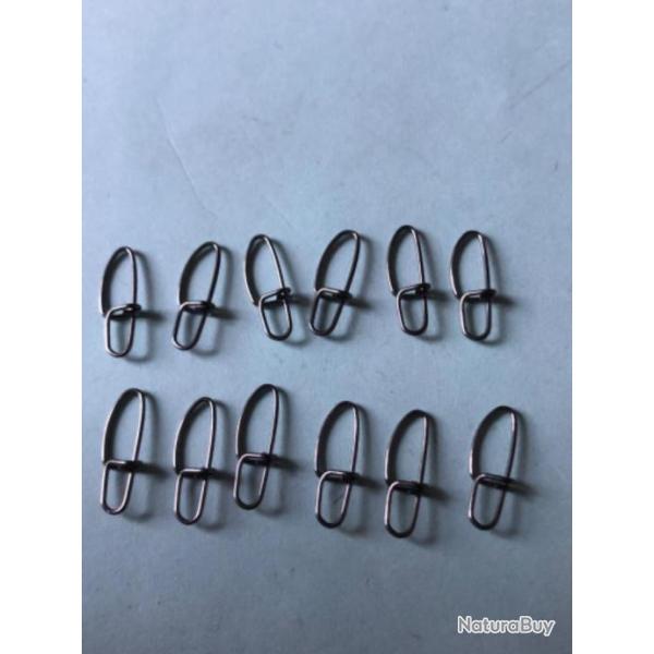 12 agrafes secure bln taille 1. 15 kg . Idem r�f 3253. Vmc . Leurres p�che carnassier