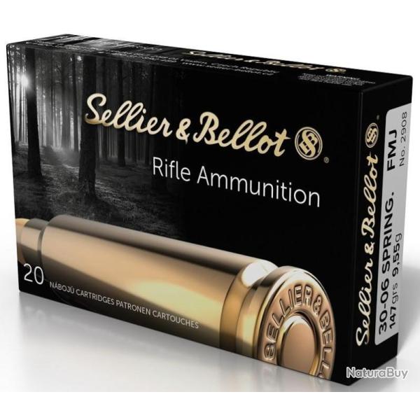 20 Munitions S&B cal.30-06 (For M1 Garand) 147gr FMJ
