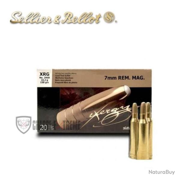 20 Munitions S&B cal 7mm Rem Mag 158gr XRG