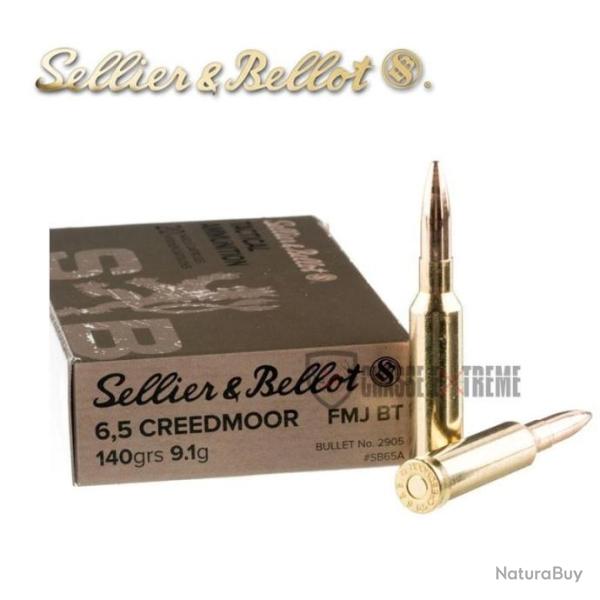 20 Munitions S&B cal.6.5 Creedmoor 140gr FMJ