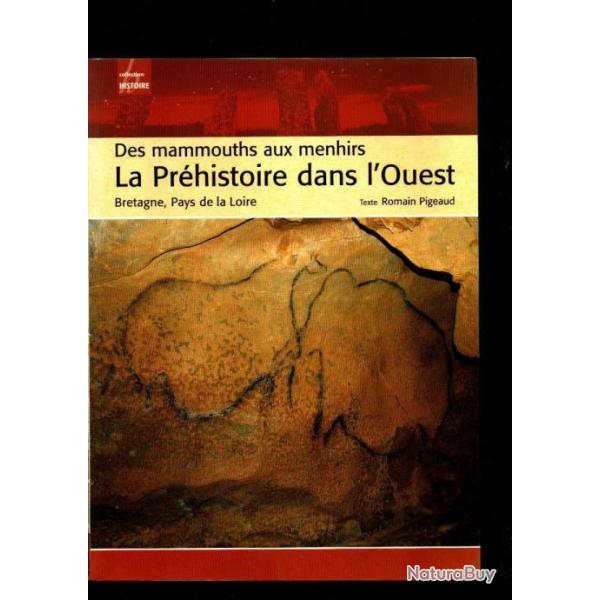 des mammouths aux menhirs la pr�histoire dans l'ouest bretagne pays de la loire romain pigeaud