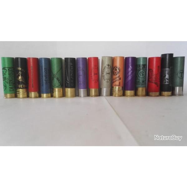 LOT DE 15 DOUILLES ANCIENNES JAMAIS CHARGEES  POUR COLLECTIONNEURS N4