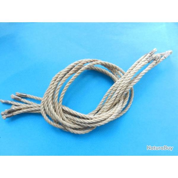 lot de 7 cordeaux cordelettes pour tente militaire franaise Indo Algrie modle 1951