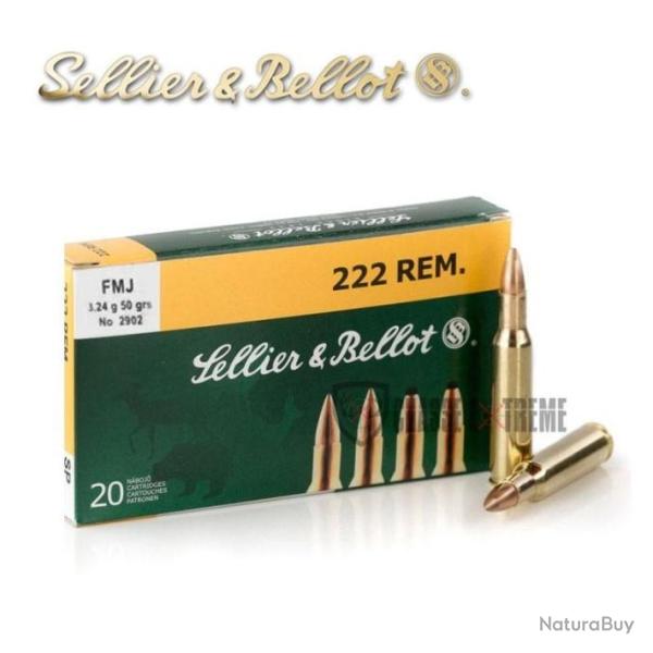 20 Munitions S&B cal.222 Rem 50gr FMJ