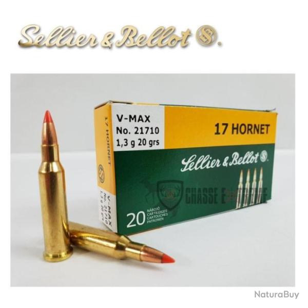 20 Munitions S&B cal 17 Hornet 20 gr V-MAX