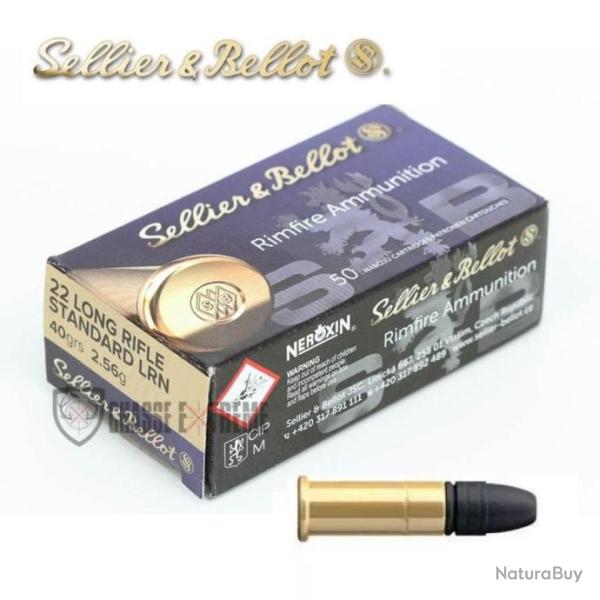 50 Munitions S&B cal 22 Lr Standard 40gr LRN