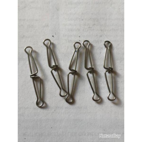 9 agrafe double nickel� p�che carnassier n1