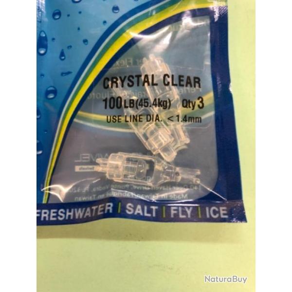 3 Invisa swivel 100 lbs emerillon invisible peche carnassier PROMO