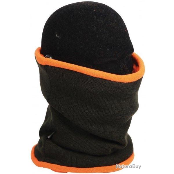 Tour de cou polaire enfant rversible orange/vert SOMLYS
