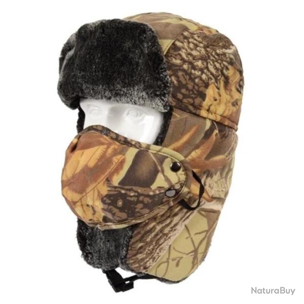 Cagoule polaire camouflage avec coupe vent amovible - Camouflage n4