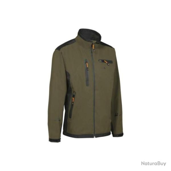Blouson softshell 3 couches kaki olive Pro Hunt, ligne VERNEY CARRON