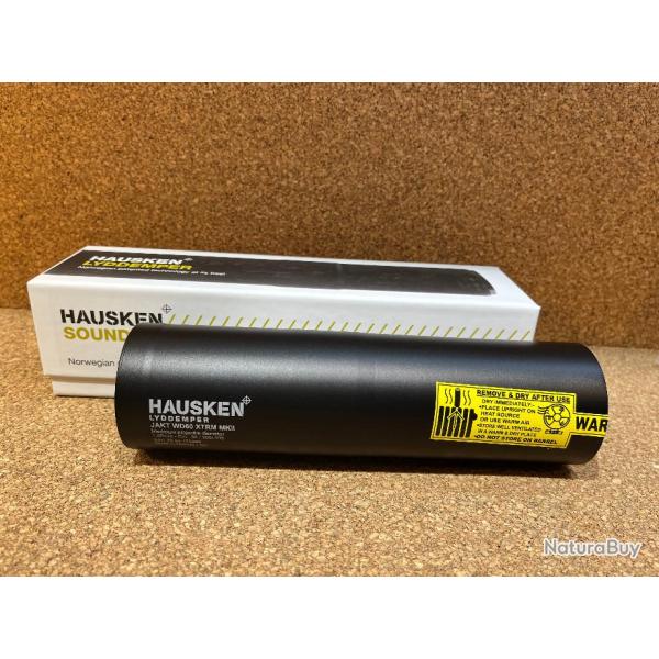 SILENCIEUX HAUSKEN WD 60 XTREM MKII 7.7mm Cal 270/30-06/.30/.308/.300wm, mod�rateur de son