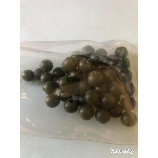 50 perles diam 8 mm molle peche carpe