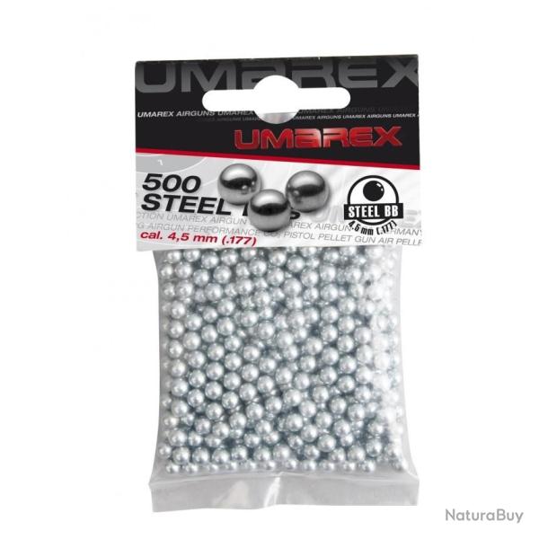 Billes Umarex bb steel 4.5 MM 0.35G X500 en sachet