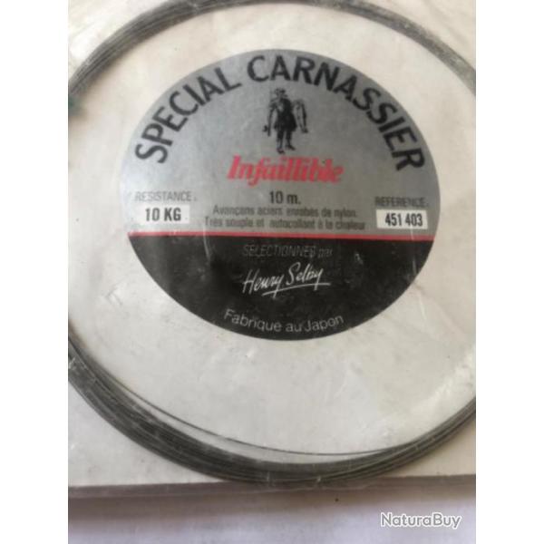 10 m avan�on acier 10 kg  .Peche carnassier infaillible