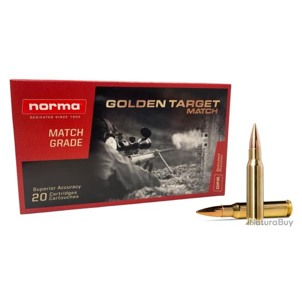 NORMA cal.308 Win GOLDEN TARGET HPBT GTX 168 grains - 10.9 grammes