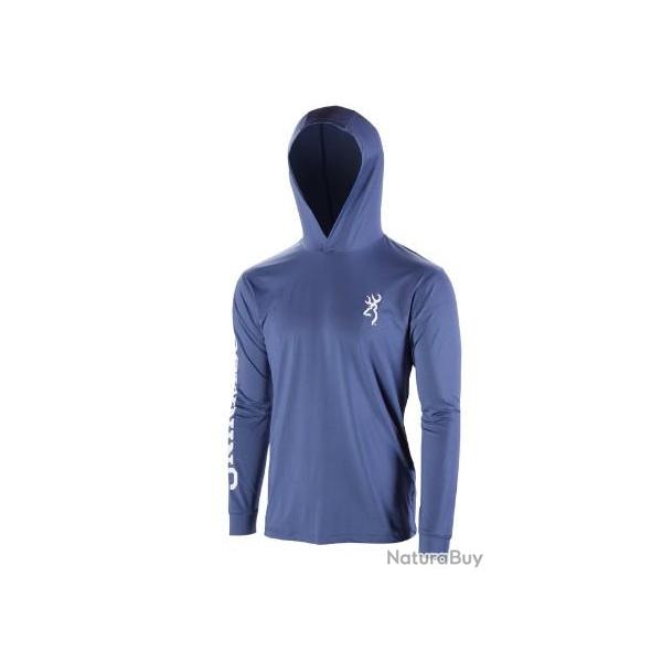 T-SHIRT BROWNING TEAM SPIRIT BLEU ANTI UV