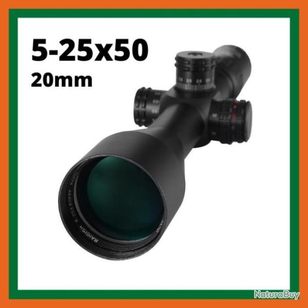 Lunette de vise 5-25x50 - 20mm - Livraison rapide