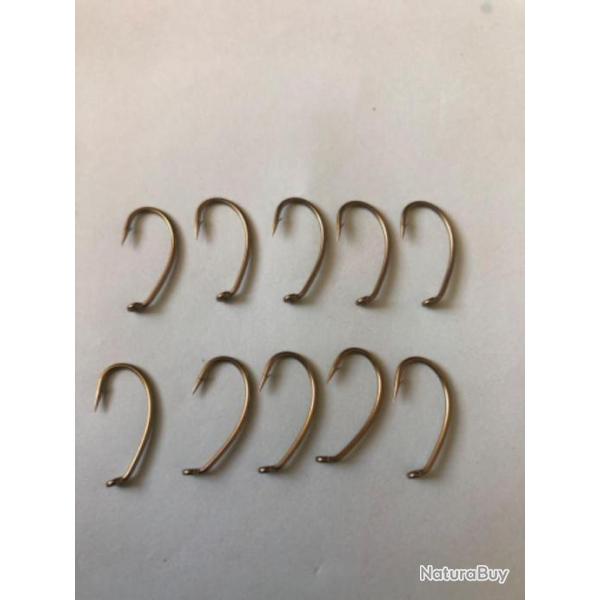 50 Hame�on mouche n 6 oeillet ref tmc 2457 bronz�  simple peche MOUCHE tiemco fly hooks