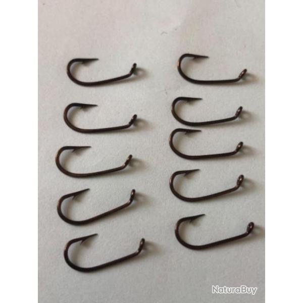 50 Hame�on mouche n 8 oeillet ref 800 forg� bronz� simple peche MOUCHE ragot