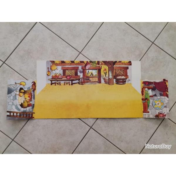 D�cor int�rieur maison village Ast�rix Editions Atlas neuf