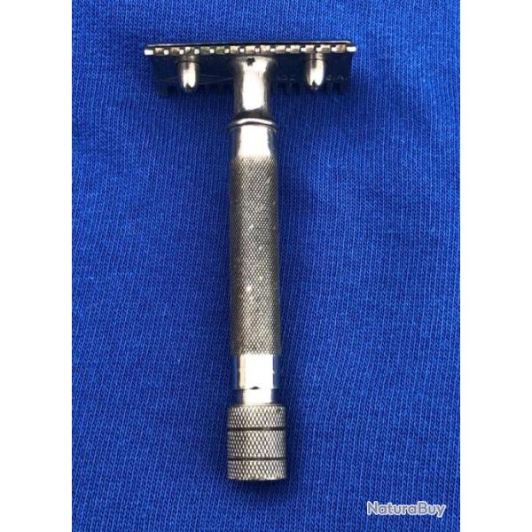 rasoir 1919 Gillette Single Ring DE Safety Razor Silver PAT. NO us ww1 ww2 USA