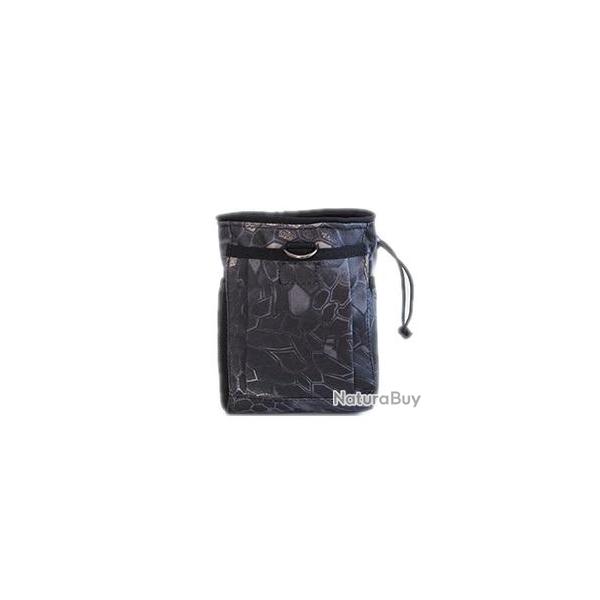 Pochette Type A Noir Python pour Ranger Accessoires