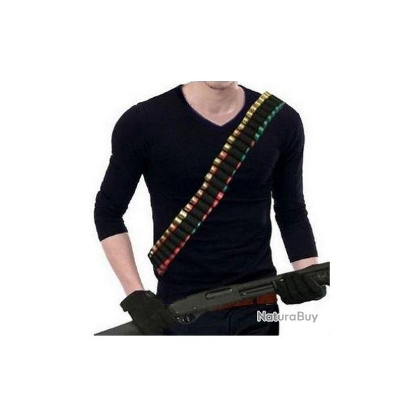 Cartouchi�re Bandouli�re universelle emport de 50 tubes cal 12,16 ou 20