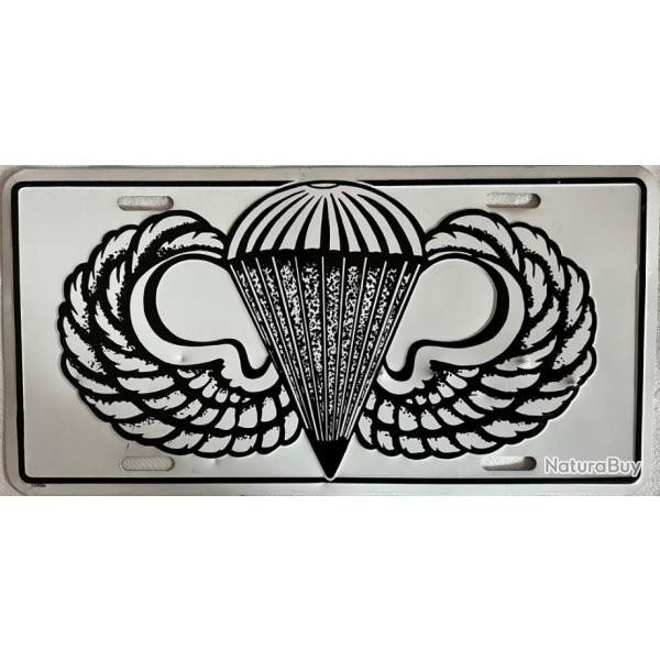 plaque Mtallique Parachutiste US 30 x 15 cm