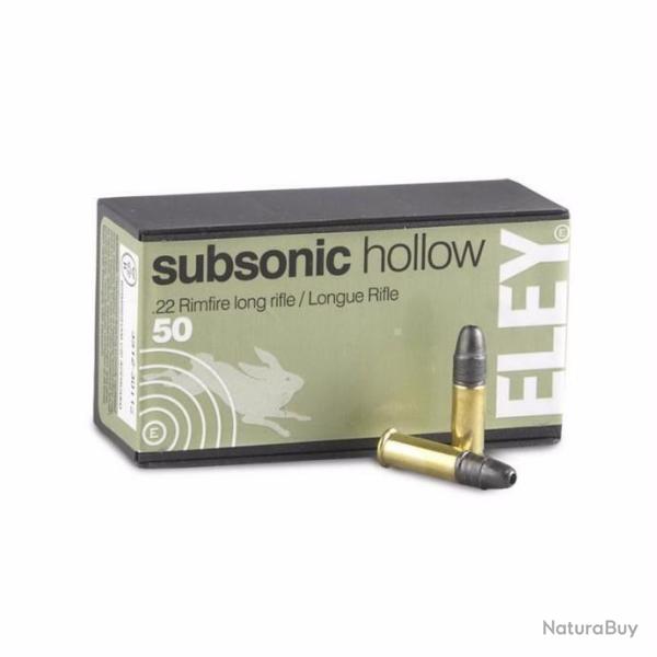 Op�22 ! Lot de 500 balles Eley subsonic hollow 22LR 38GR 1040fps