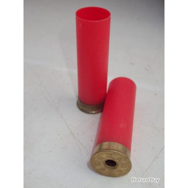 Lot de 286 douilles de chasse plastique rouge D�samorc� Starline * - 12/67,5