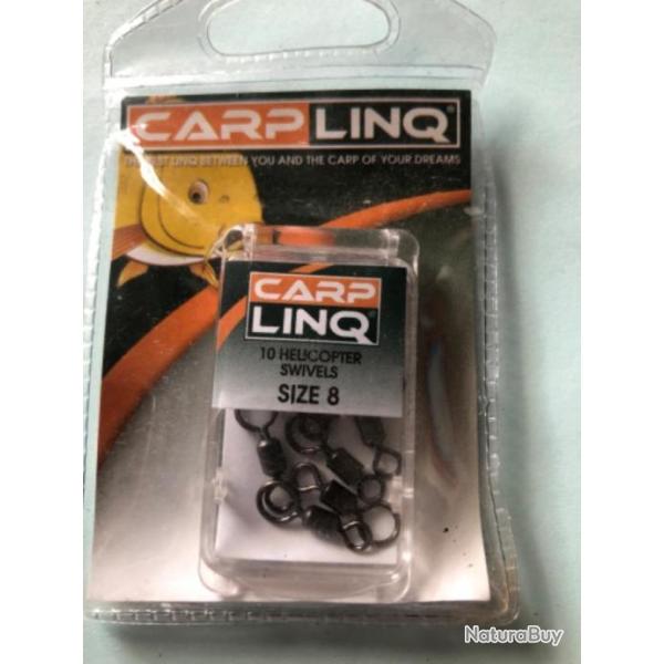 100 �merillon h�licopt�re N 8  Carplinq p�che carpe. Helicopter swivel rolling promo