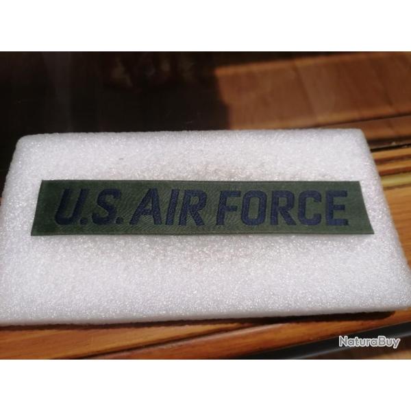 Bande patronyme armee us US AIR FORCE kaki ORIGINAL 2