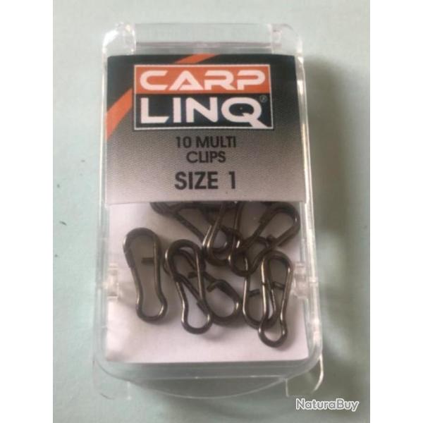100 multi clip T 1  Carplinq p�che carpe.agrafe