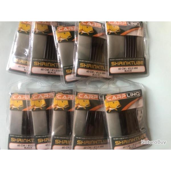 600 cm gaine thermo r�tractable 2,5 mm noir shrinktube montage carpe shrink tube