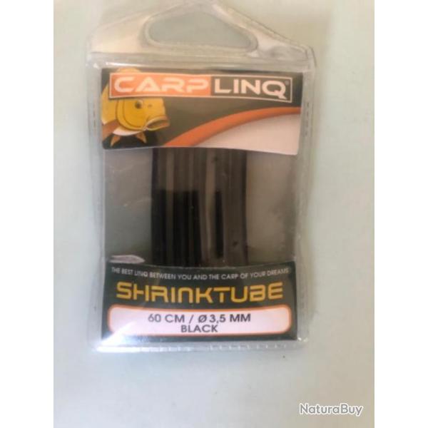 60 cm gaine thermo r�tractable 3,5 mm noir shrinktube montage carpe shrink tube