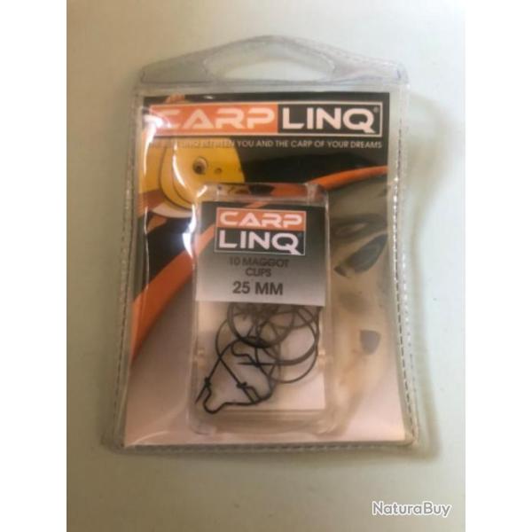 10 maggot clip 25 mm. Anneau � asticot carplinq p�che carpe