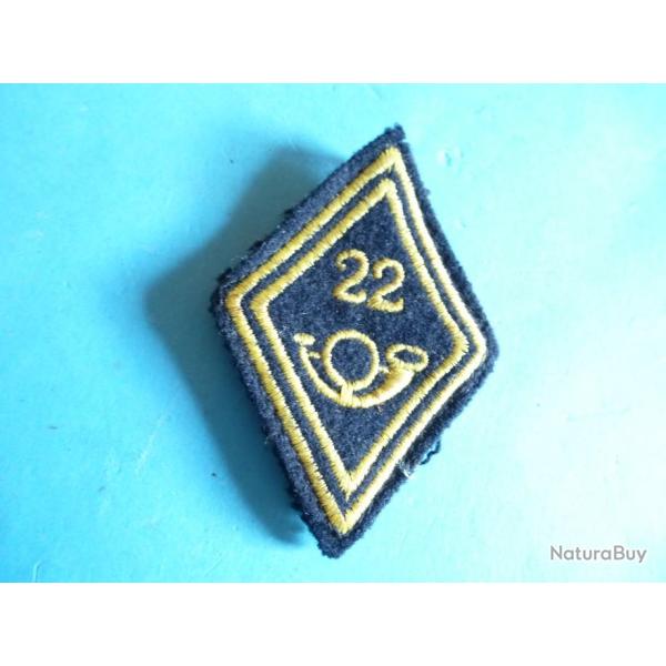 T INSIGNE TISSU COR 22 GRADE  JAUNE